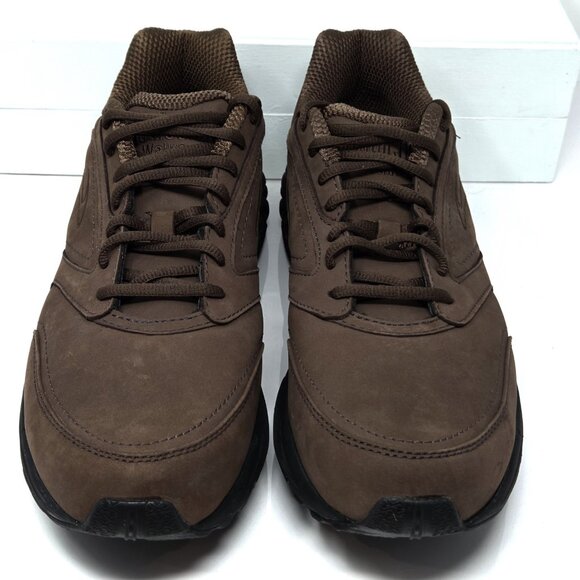 Brooks Addiction Walker 2 Brown Leather Trainer US 12.5 Narrow Suede Comfort - Picture 3 of 8